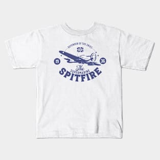 Spitfire - Defender of The Skies | WW2 Plane Kids T-Shirt